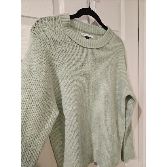 American Eagle AE Whoa So Soft Sweater Small Mint‎ Green Crew Neck Slouchy Knit - Picture 5 of 6